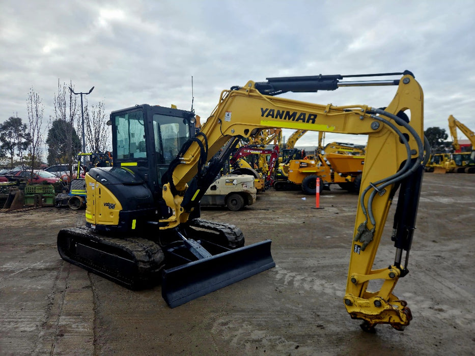 2021 YANMAR VIO55-6 5.6T EXCAVATOR (EX121) WITH CAB, HITCH, BUCKETS, 1980HRS