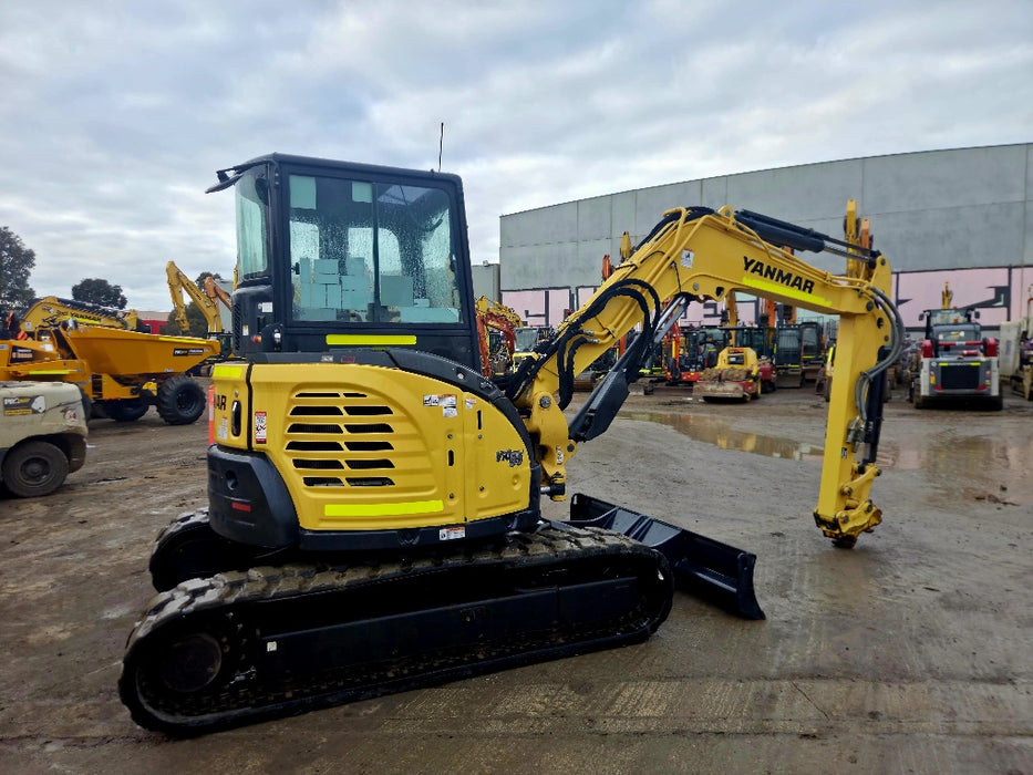 2021 YANMAR VIO55-6 5.6T EXCAVATOR (EX121) WITH CAB, HITCH, BUCKETS, 1980HRS