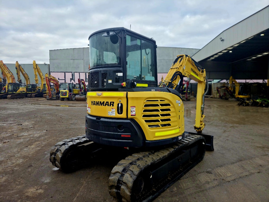 2021 YANMAR VIO55-6 5.6T EXCAVATOR (EX121) WITH CAB, HITCH, BUCKETS, 1980HRS