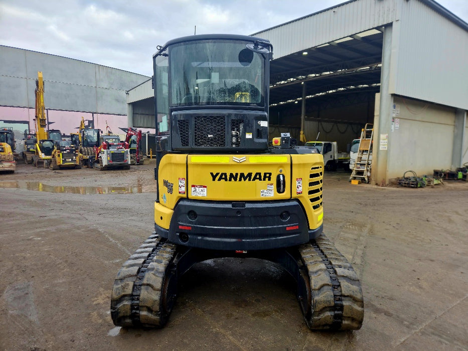 2021 YANMAR VIO55-6 5.6T EXCAVATOR (EX121) WITH CAB, HITCH, BUCKETS, 1980HRS