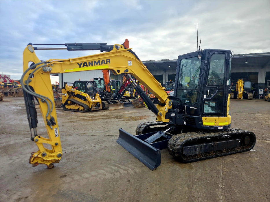 2021 YANMAR VIO55-6 5.6T EXCAVATOR (EX121) WITH CAB, HITCH, BUCKETS, 1980HRS