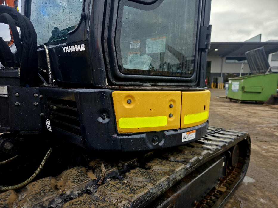 2021 YANMAR VIO55-6 5.6T EXCAVATOR (EX121) WITH CAB, HITCH, BUCKETS, 1980HRS
