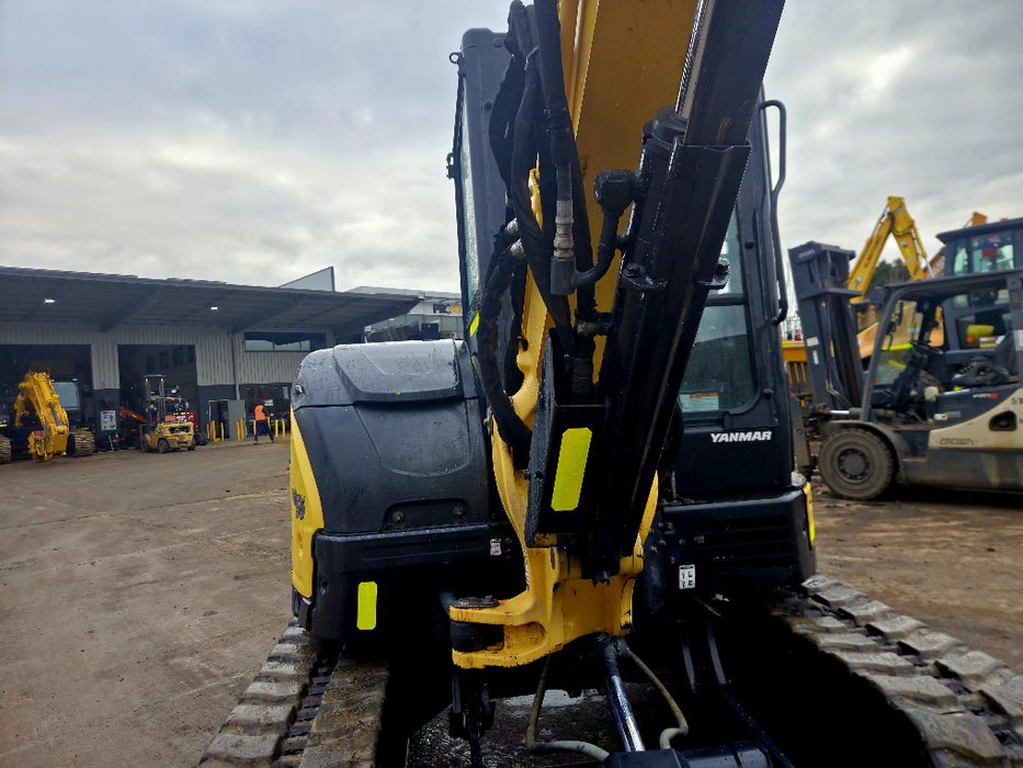 2021 YANMAR VIO55-6 5.6T EXCAVATOR (EX121) WITH CAB, HITCH, BUCKETS, 1980HRS