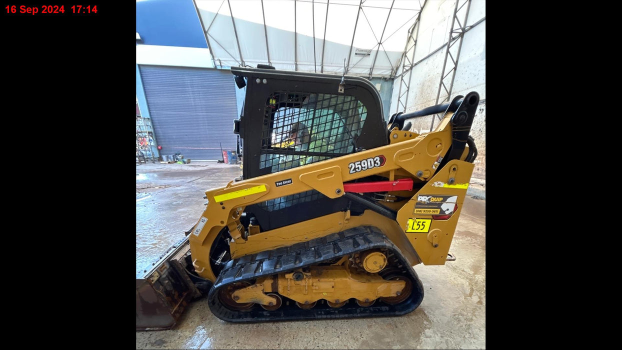 2021 CAT 259D3 TRACK LOADER (L55) WITH CIVIL SPEC, 4 IN 1 AND LOW 1340 HOURS