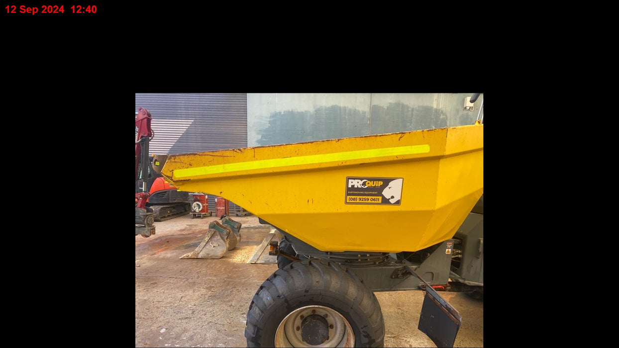 2017 WACKER NEUSON DW90 9T ARTICULATED SWIVEL SKIP DUMPER WITH 2550 HOURS