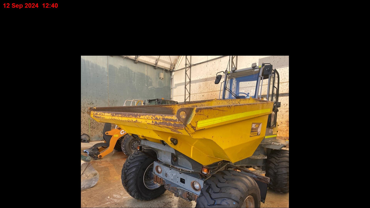 2017 WACKER NEUSON DW90 9T ARTICULATED SWIVEL SKIP DUMPER WITH 2550 HOURS