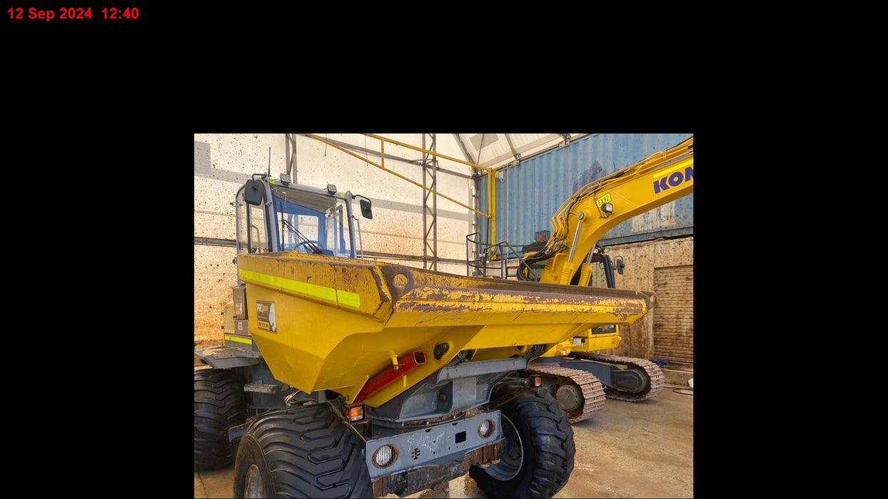 2017 WACKER NEUSON DW90 9T ARTICULATED SWIVEL SKIP DUMPER WITH 2550 HOURS