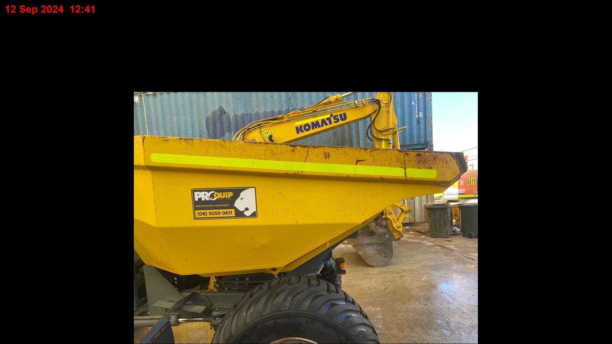 2017 WACKER NEUSON DW90 9T ARTICULATED SWIVEL SKIP DUMPER WITH 2550 HOURS