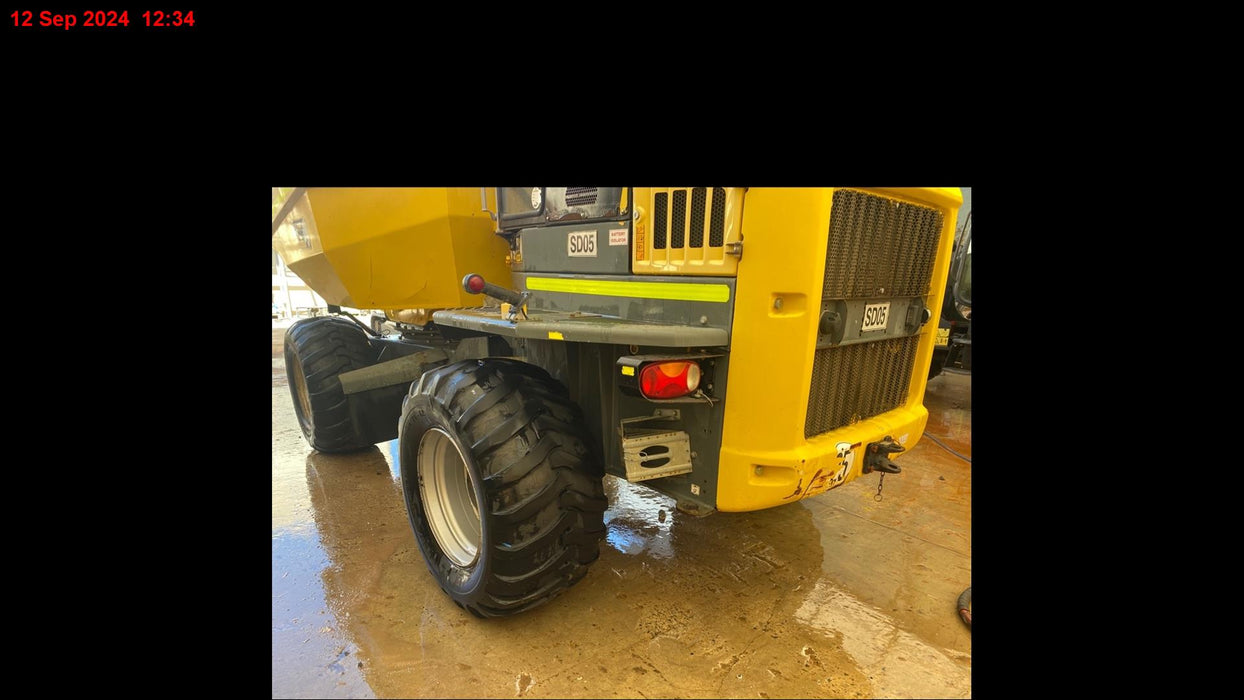 2017 WACKER NEUSON DW90 9T ARTICULATED SWIVEL SKIP DUMPER WITH 2550 HOURS