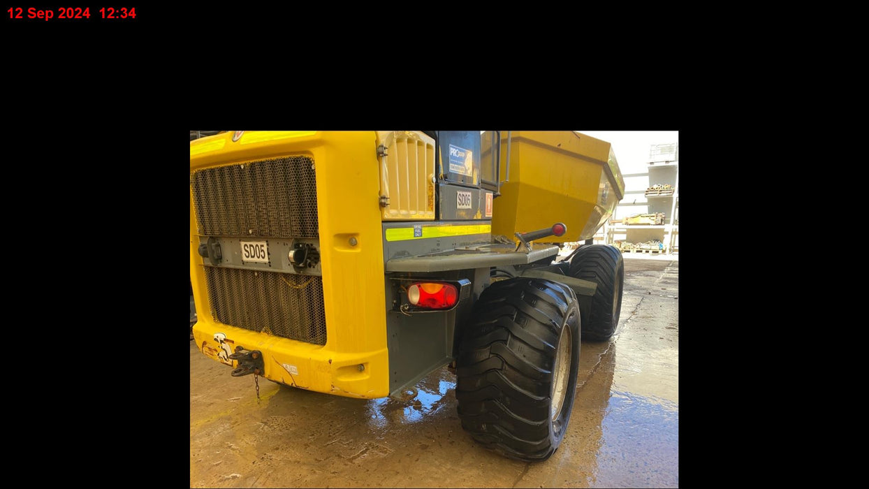 2017 WACKER NEUSON DW90 9T ARTICULATED SWIVEL SKIP DUMPER WITH 2550 HOURS