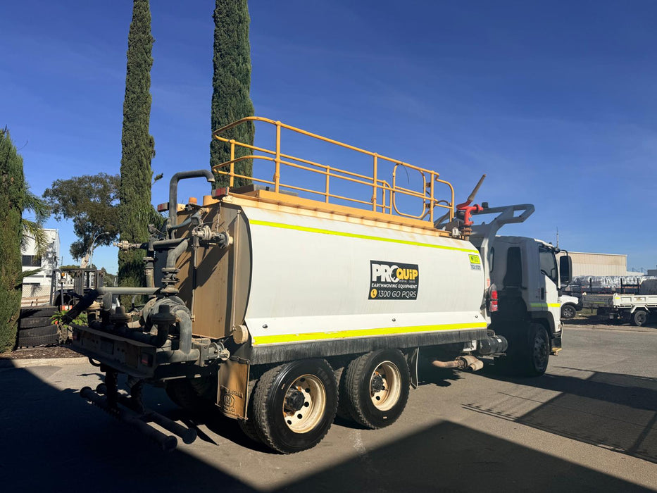 2014 ISUZU FVZ1400 6 X 4 WATER TRUCK (WT02) WITH 15000LTR TANK, 127,500 KLMS