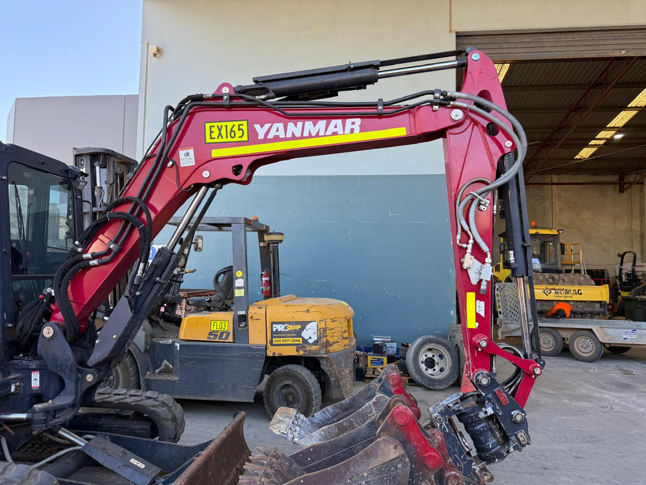 2022 YANMAR VIO55-6 EXCAVATOR (EX165) WITH TILT HITCH, BUCKETS AND 2095 HRS