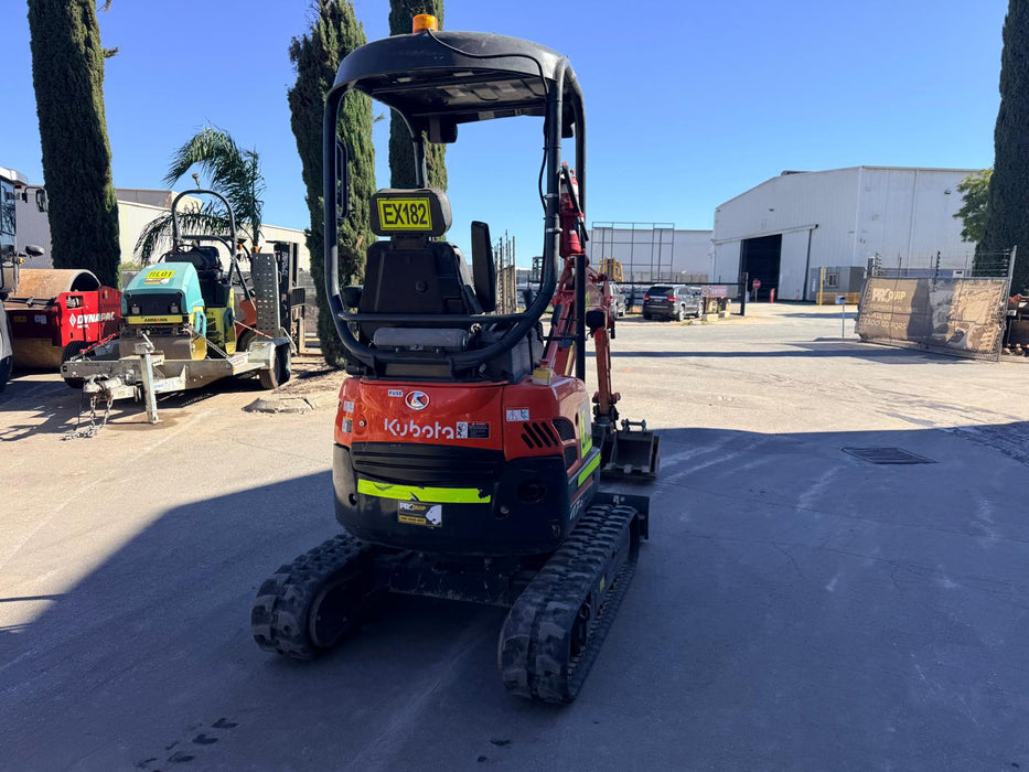2023 KUBOTA U17-3 1.7T MINI EXCAVATOR (EX182) WITH HITCH, BUCKETS AND 912 HRS