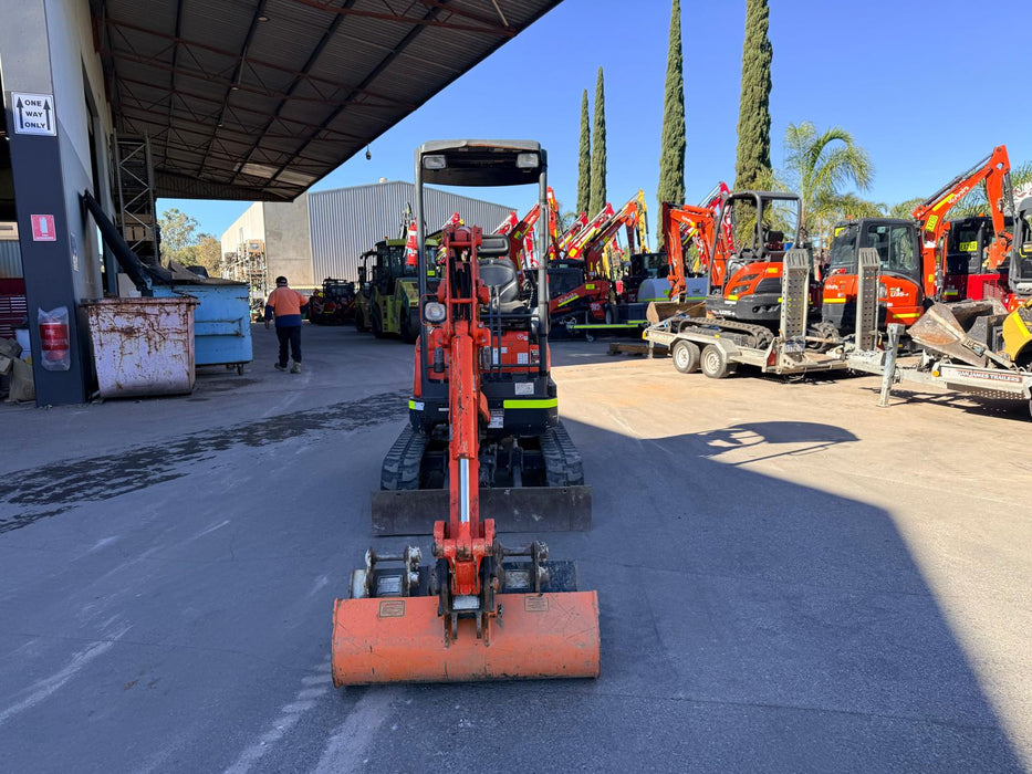 2023 KUBOTA U17-3 1.7T MINI EXCAVATOR (EX182) WITH HITCH, BUCKETS AND 912 HRS