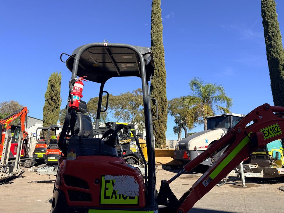 2023 KUBOTA U17-3 1.7T MINI EXCAVATOR (EX182) WITH HITCH, BUCKETS AND 912 HRS