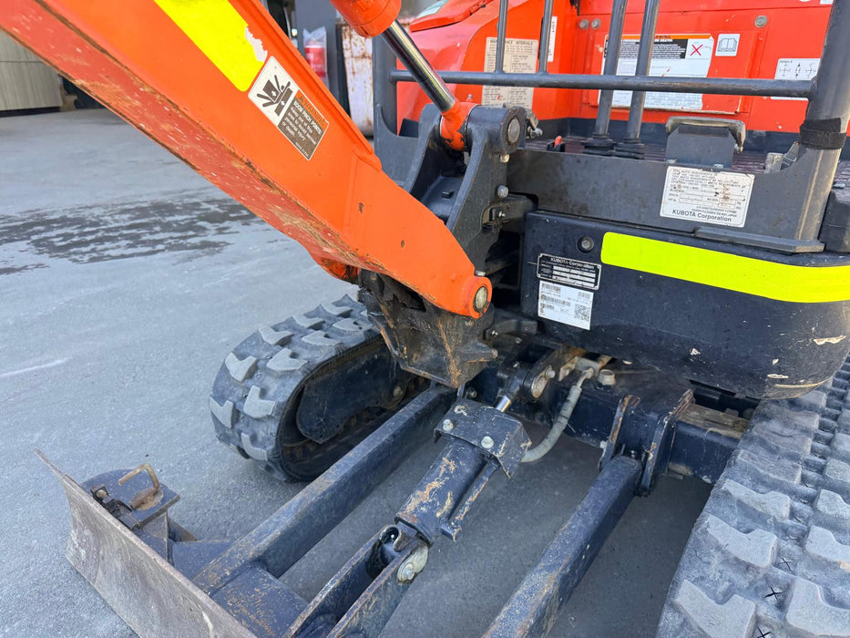 2023 KUBOTA U17-3 1.7T MINI EXCAVATOR (EX182) WITH HITCH, BUCKETS AND 912 HRS
