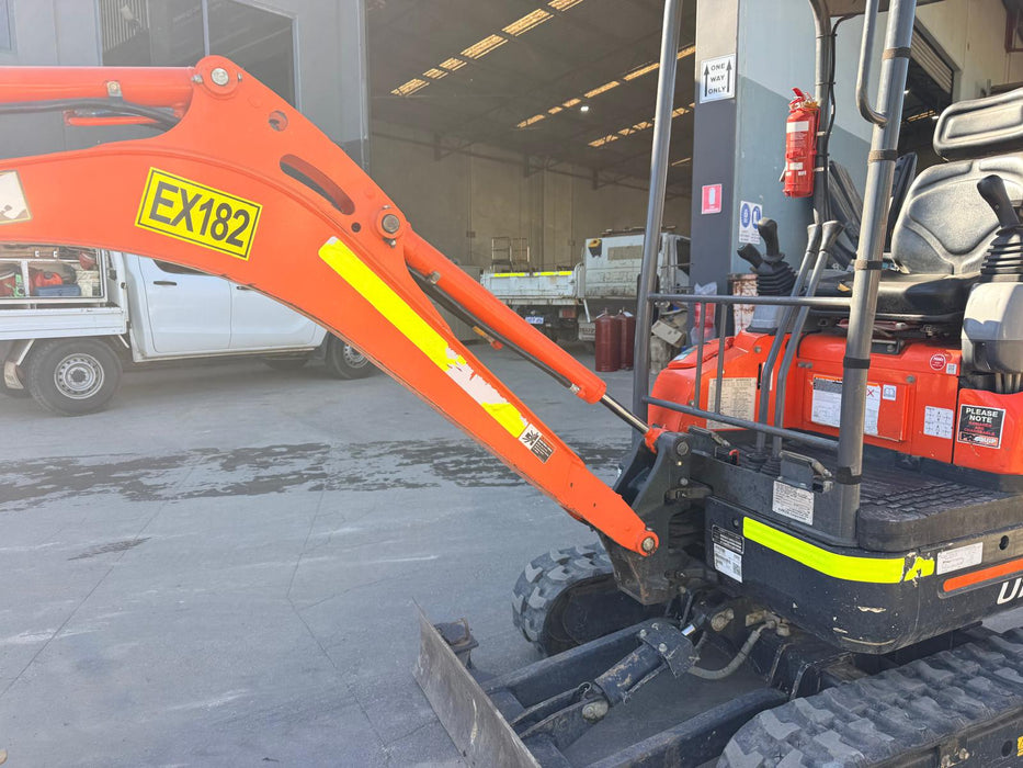 2023 KUBOTA U17-3 1.7T MINI EXCAVATOR (EX182) WITH HITCH, BUCKETS AND 912 HRS