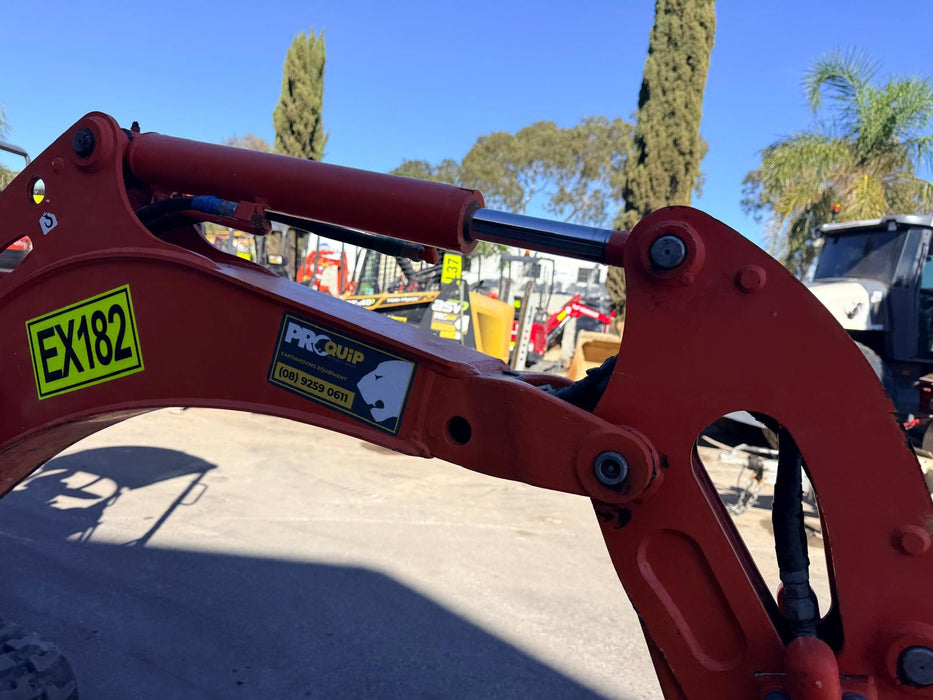 2023 KUBOTA U17-3 1.7T MINI EXCAVATOR (EX182) WITH HITCH, BUCKETS AND 912 HRS