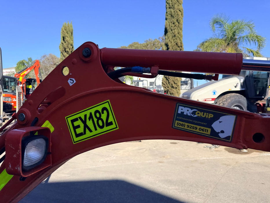 2023 KUBOTA U17-3 1.7T MINI EXCAVATOR (EX182) WITH HITCH, BUCKETS AND 912 HRS