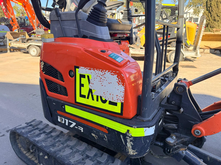 2023 KUBOTA U17-3 1.7T MINI EXCAVATOR (EX182) WITH HITCH, BUCKETS AND 912 HRS