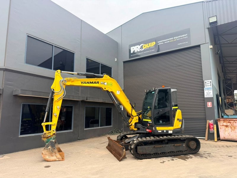 2022 YANMAR SV100-2 10T EXCAVATOR (EX126) WITH RUBBER TRACKS, 2750 HOURS