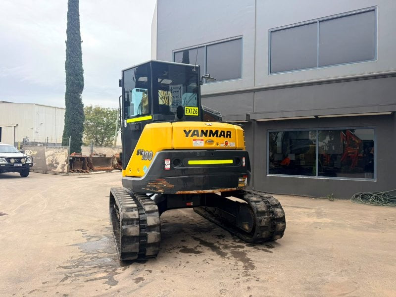2022 YANMAR SV100-2 10T EXCAVATOR (EX126) WITH RUBBER TRACKS, 2750 HOURS