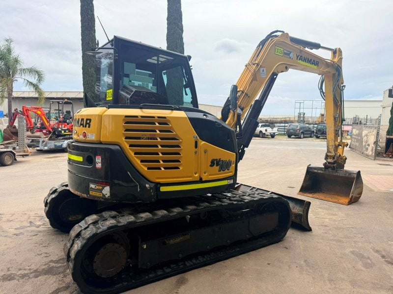2022 YANMAR SV100-2 10T EXCAVATOR (EX126) WITH RUBBER TRACKS, 2750 HOURS