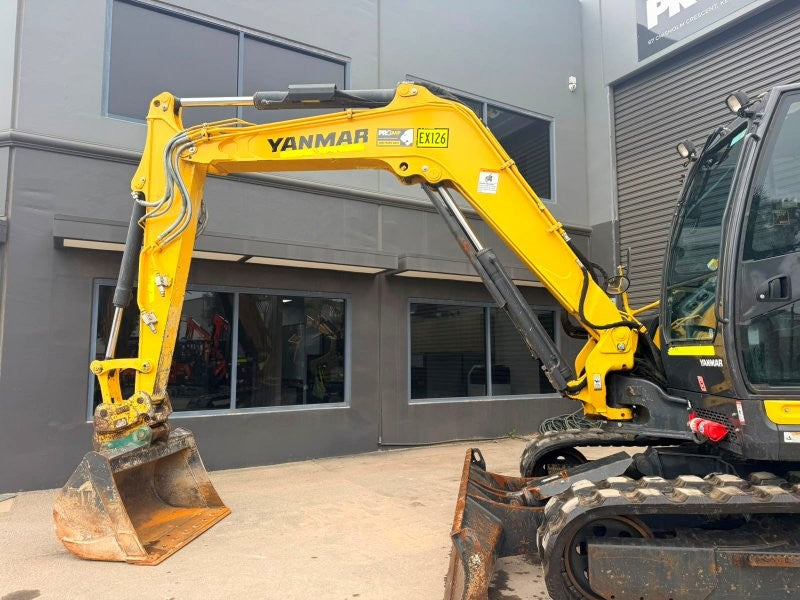 2022 YANMAR SV100-2 10T EXCAVATOR (EX126) WITH RUBBER TRACKS, 2750 HOURS