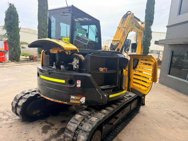 2022 YANMAR SV100-2 10T EXCAVATOR (EX126) WITH RUBBER TRACKS, 2750 HOURS