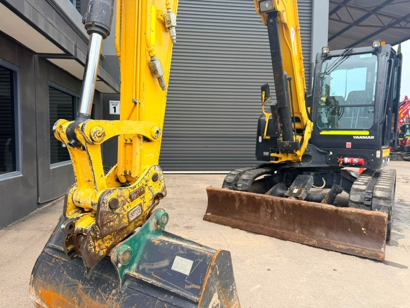 2022 YANMAR SV100-2 10T EXCAVATOR (EX126) WITH RUBBER TRACKS, 2750 HOURS
