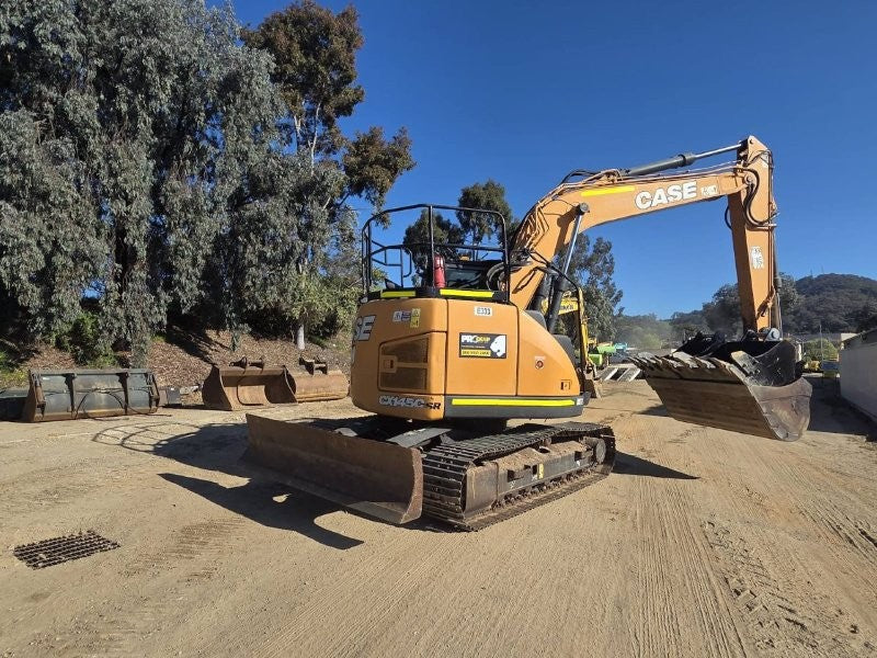 2021 CASE CX145C 15T EXCAVATOR (E333) WITH HITCH, BUCKETS AND 3030 HOURS