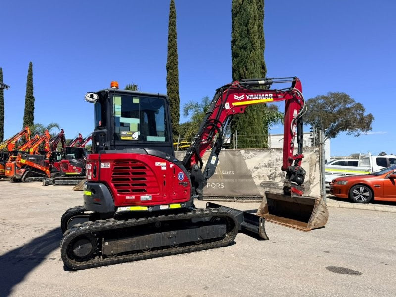 2023 YANMAR VIO55-6 (EX191) WITH TILT HITCH, CAB, BUCKETS, CIVIL SPEC AND 1455 HRS