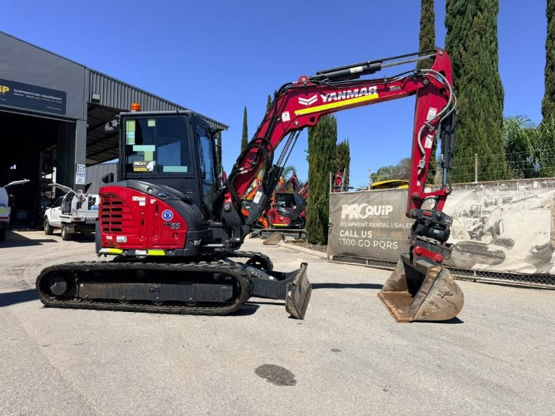 2023 YANMAR VIO55-6 (EX191) WITH TILT HITCH, CAB, BUCKETS, CIVIL SPEC AND 1455 HRS