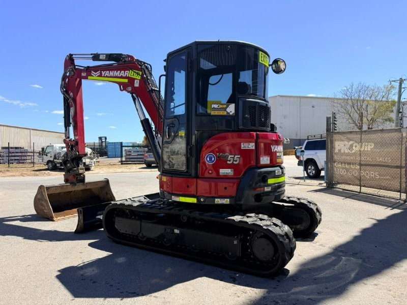 2023 YANMAR VIO55-6 (EX191) WITH TILT HITCH, CAB, BUCKETS, CIVIL SPEC AND 1455 HRS
