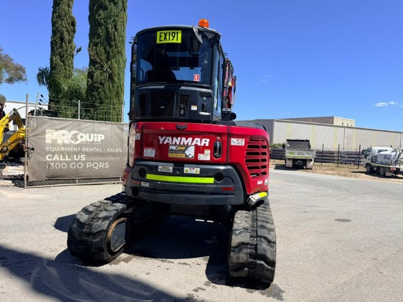 2023 YANMAR VIO55-6 (EX191) WITH TILT HITCH, CAB, BUCKETS, CIVIL SPEC AND 1455 HRS