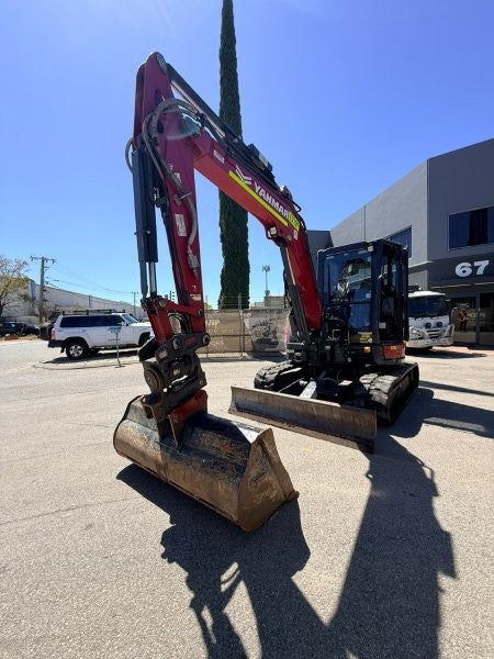 2023 YANMAR VIO55-6 (EX191) WITH TILT HITCH, CAB, BUCKETS, CIVIL SPEC AND 1455 HRS