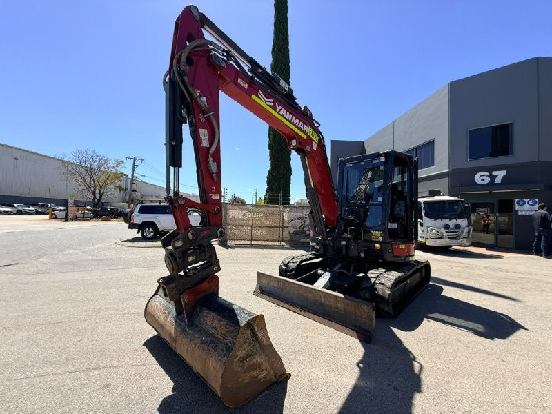 2023 YANMAR VIO55-6 (EX191) WITH TILT HITCH, CAB, BUCKETS, CIVIL SPEC AND 1455 HRS