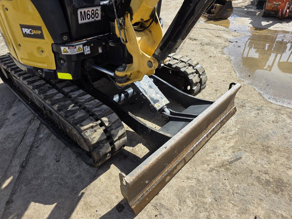 USED 2021 YANMAR VIO30-6 EXCAVATOR (M686) WITH A/C CABIN AND 1025 HRS